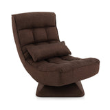 Sillón de suelo giratorio 360° con 5 niveles de ajuste y almohada de masaje