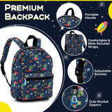 Juego de equipaje de 5 piezas para niños con mochila, almohada para el cuello, etiqueta de identificación y fiambrera