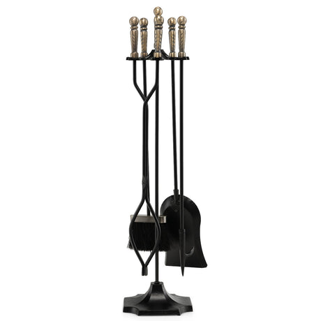 Juego de herramientas de chimenea de 5 piezas de 31 pulgadas