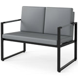 5 Pieces Living Room Set with 2 Accent Chairs and 2 Coffee Tables