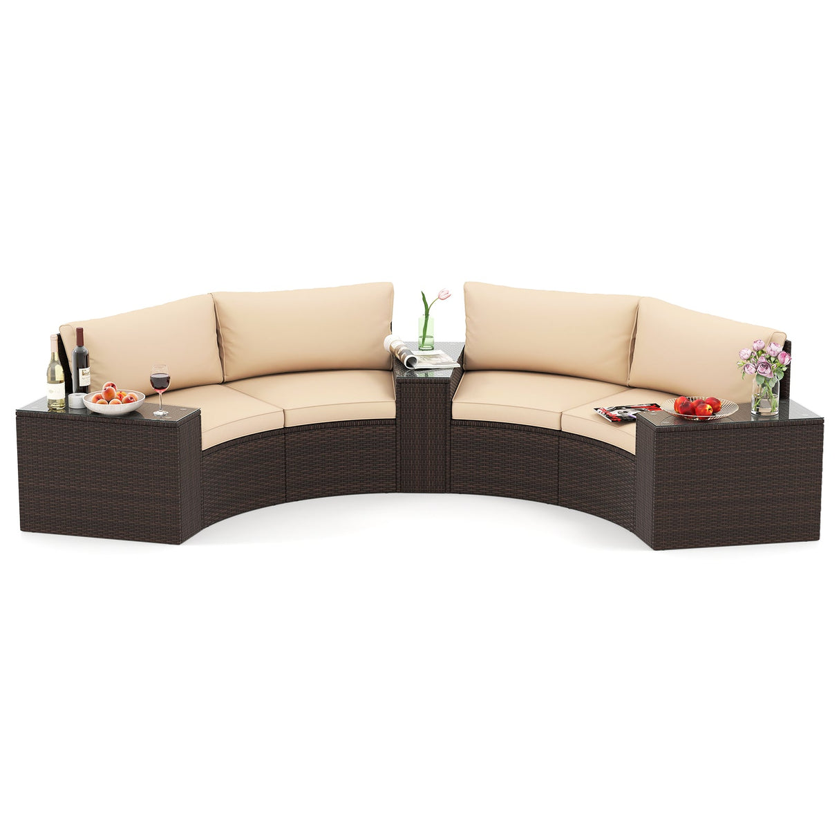 Juego de muebles de patio de 5 piezas