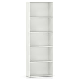 5-Shelf Storage Bookcase Modern Multi-Functional Display Cabinet