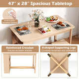Juego de comedor de 5 piezas con estante de almacenamiento y 4 taburetes