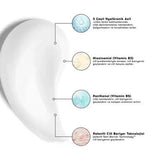 Cream Co. AHA/BHA Toner & Hyaluronic Acid Moisturizer Skincare Set | Vegan Blemish Control, Pore Minimizing, Skin Brightening for Sensitive Skin