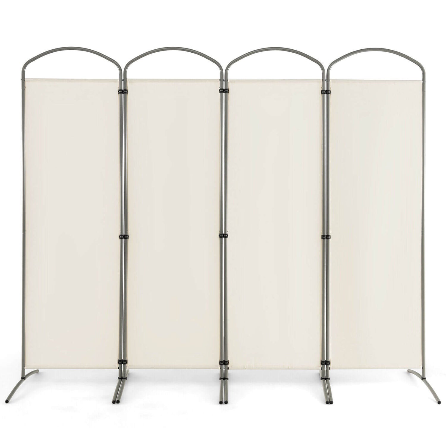 6.2Ft Folding 4-Panel Room Divider for Home Office Living Room