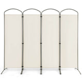 6.2Ft Folding 4-Panel Room Divider for Home Office Living Room