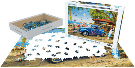Puzzle: American Car Classics - VW Beetle Surf Shack