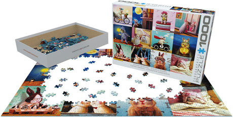 Puzzle: Artist Series - Funny Bunnies