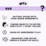 Jungle and Safari Animals Playdough Kit