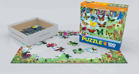 Puzzle: Educational Charts for Kids - Garden Butterflies