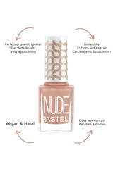 Pastel - Vegan Cruelty Free Nail Polish, Nude Color, Chemical-Free, 0.44 fl oz