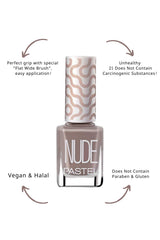 Pastel Vegan Nail Polish - Cruelty Free, Toxic-Free Nude Shade 759, 13ml