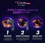 Clear Men Anti-Hair Loss Shampoo - Reduces Hair Loss, Strengthens Hair, 11.83 fl oz