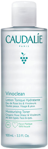 Caudalie Vinoclean Moisturizing Toner - Vegan Skincare for Sensitive Skin, Natural Makeup Remover, 3.38 fl oz