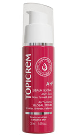Topicrem Anti-Aging Serum AH3 Global - Hydrating, Anti-Wrinkle, Brightening Serum for Aging Skin with Hyaluronic Acid, Vitamin C & Niacinamide