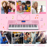 Teclado de piano eléctrico de 61 teclas para principiantes