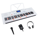 Teclado de piano eléctrico de 61 teclas para principiantes