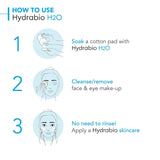 Bioderma Hydrabio H2O Micellar Water for Hydration and Makeup Removal, Fragrance-Free Skincare, 2x500ml