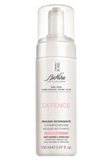 BioNike Defence Cleansing Mousse 150ml - Gentle Face Cleanser for Sensitive Skin, Makeup Remover