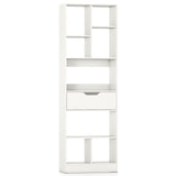 61inch Tall Freestanding Bookcase with Drawer 8-Cube Storage Organizer