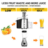 Exprimidor eléctrico de 2 velocidades para frutas y verduras
