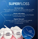 Oral-B Super Floss 50 Count - Effective Interdental Cleaning for Braces and Bridges