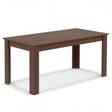 Mesa de comedor/cocina rectangular moderna de 63 pulgadas