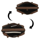 Dixon Brown Buffalo Leather Portafolio Ejecutivo de Piel Búfalo para Laptop