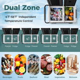 64QT Portable Compressor Fridge Freezer for Vehicles Camping Travel Truck RV Boat