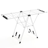 64 Inches Clothes Drying Rack with Height Adjustable Wings