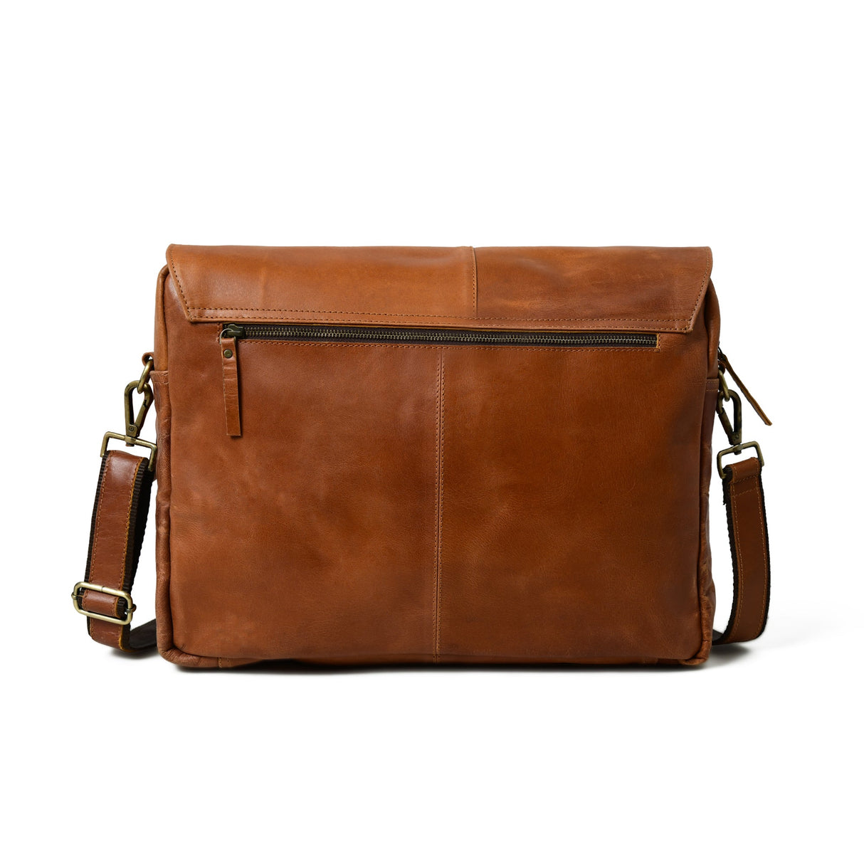 Bolso cruzado Wilson de cuero color camel