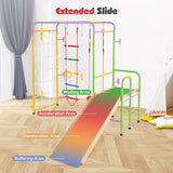 Gimnasio de selva interior de metal 8 en 1 con barras de mono - multicolor