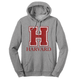 Harvard University H Logo Hooded Sweatshirt - Oxford Gray