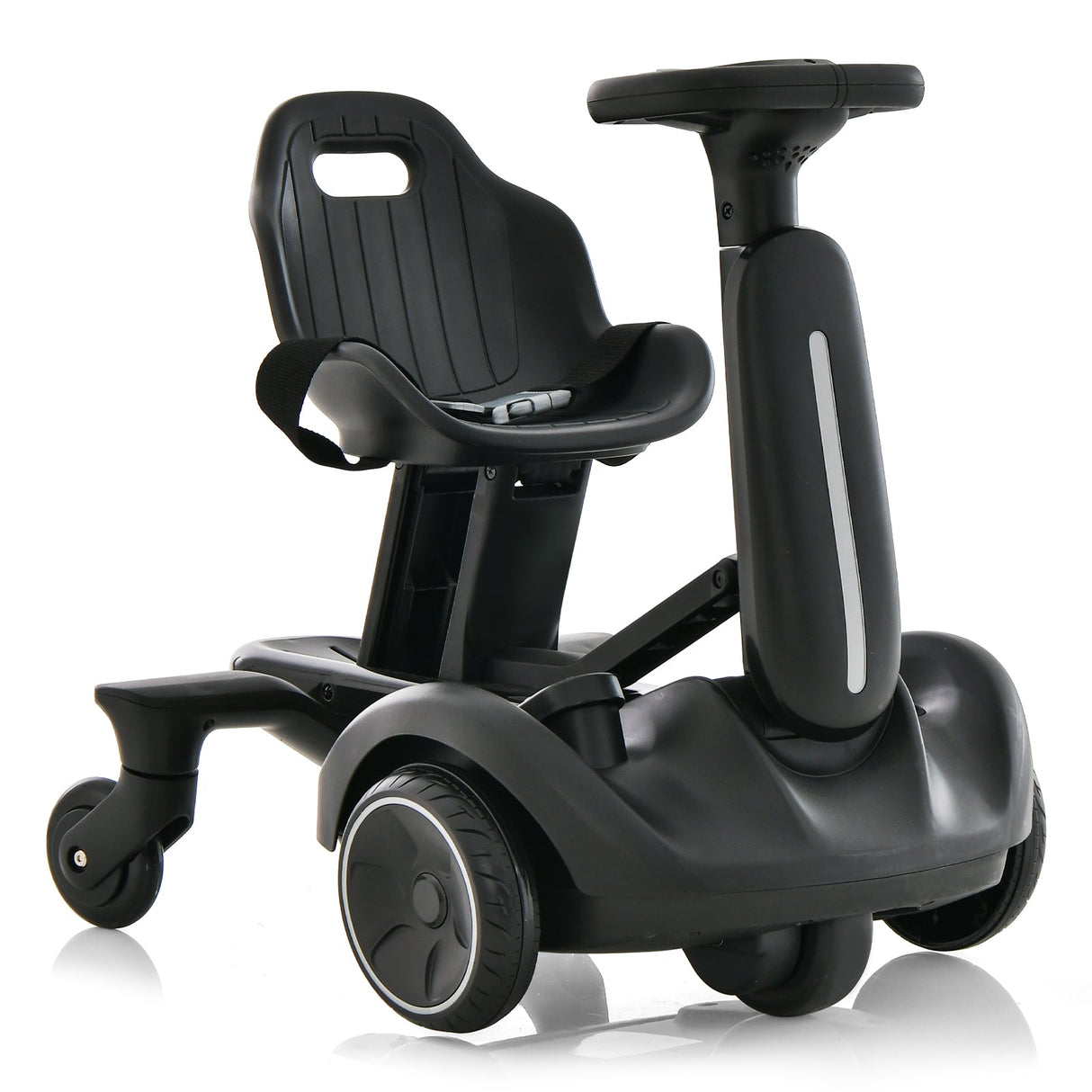 Coche de paseo a batería de 6V para niños con giro de 360° y 2 alturas ajustables