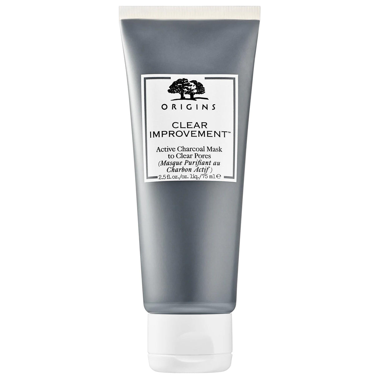 Origins Clear Improvement Active Charcoal Mask: Deep Pore Cleansing & Blackhead Removal for Oily & Combination Skin - Detoxifying, Clarifying Face Mask