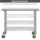 Stainless Steel Commercial Kitchen Prep & Work Table
