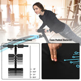 Entrenador Abdominal Twister con Banco de Ejercicios de Altura Ajustable