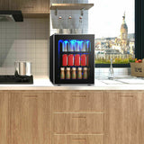 Mini Refrigerador para 60 Latas con Puerta de Cristal