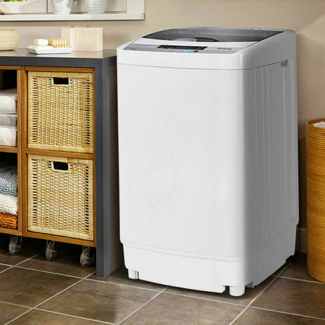 Lavadora de 12 lb totalmente automática con 10 configuraciones