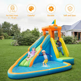 Casa inflable con tobogán de agua sin soplador