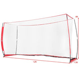 6/8/12 Feet Durable Bow Style Soccer Goal Net with Bag-12' x 6'