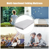 Colchón de espuma plegable de 4 pulgadas para sofá cama con asas