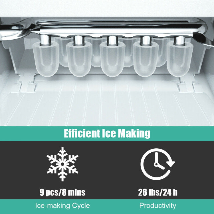 Máquina de hielo portátil con pala