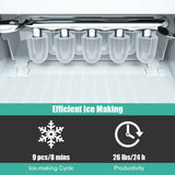 Máquina de hielo portátil con pala