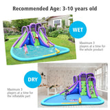 Parque Inflable de Agua y Arena Mighty Bounce House con Piscina Grande