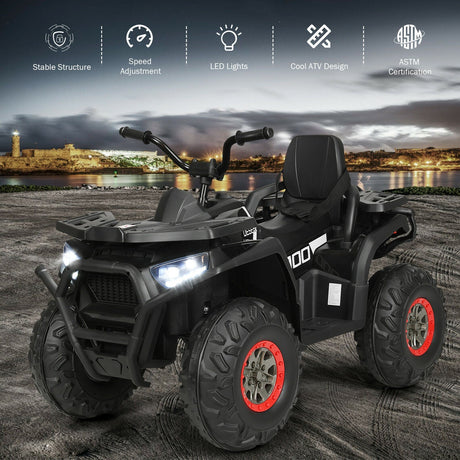 Cuatrimoto infantil ATV de 12 V con MP3 y luces LED