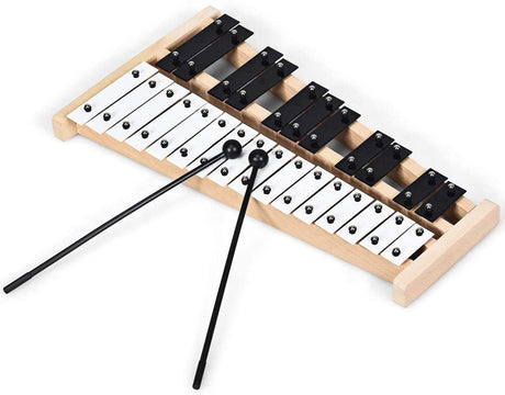 Glockenspiel Xilófono de 27 Notas con 2 Mazos de Goma
