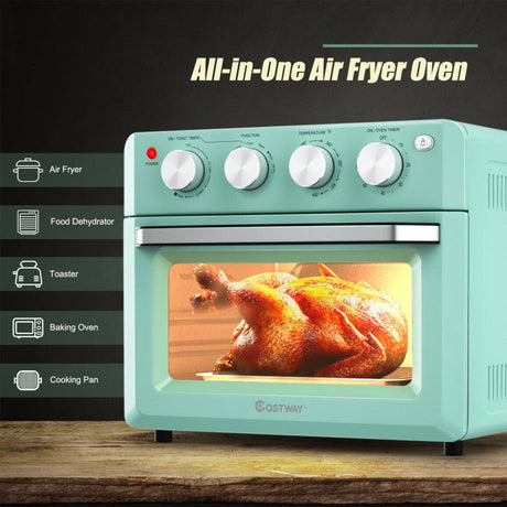 Horno Tostador de 19 Qt con Freidora de Aire y Función de Deshidratación