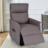 Sillón reclinable de masaje con elevación eléctrica para personas mayores con cojín acolchado grueso