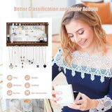 Expositor de joyas de pared con barra extraíble para pulseras